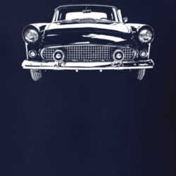 1956 Thunderbird Grill View Dark Color T Shirt