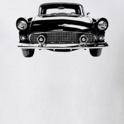 1956 Thunderbird Grill View Light Color T Shirt