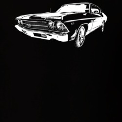 1969 Chevelle Three Quarter View Dark Color T Shirt