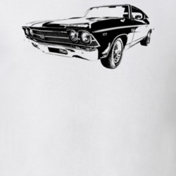 1969 Chevelle Three Quarter View Light Color T Shirt