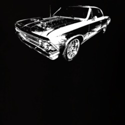 1966 Chevelle Three Quarter View Dark Color T Shirt