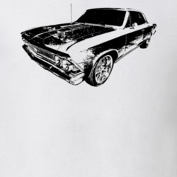 1966 Chevelle Three Quarter View Light Color T Shirt
