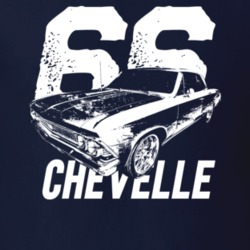 1966 Chevelle Three Quarter View With Year And Model Dark Color T Shir