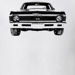 1968 Nova Ss Grill View Light Color T Shirt