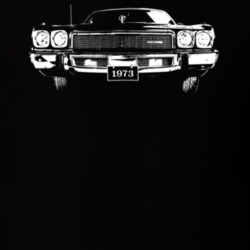 1973 Fury Iii Grill View Dark Color T Shirt