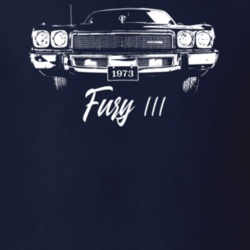 1973 Fury Iii Grill View With Model Year Dark Color T Shirt