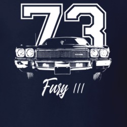 1973 Fury Iii Grill View With Year And Model Dark Color T Shirt