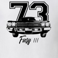 1973 Fury Iii Grill View With Year And Model Light Color T Shirt