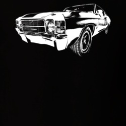 1971 Chevelle Three Quarter View Dark Color T Shirt