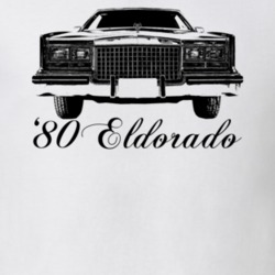1980 Eldorado Grill View With Model Year Light Color T Shirt