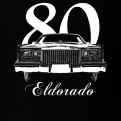 1980 Eldorado Grill View With Year And Model Dark Color T Shirt