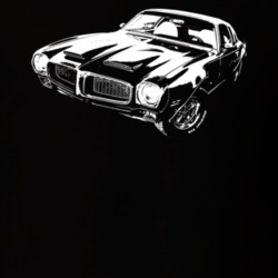 1972 Firebird Three Quarter View Dark Color T Shirt