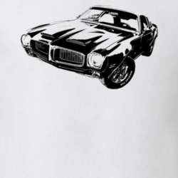1972 Firebird Three Quarter View Light Color T Shirt