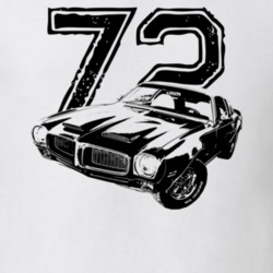 1972 Firebird Three Quarter View With Year Light Color T Shirt