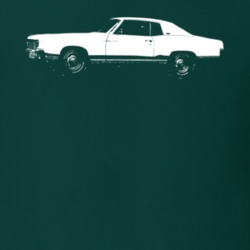 1972 Monte Carlo Side View Forest Green T Shirt