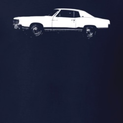 1972 Monte Carlo Side View Navy T Shirt