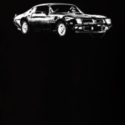 1974 Firebird Trans Am Three Quarter View Dark Color T Shirt