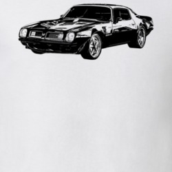 1975 Firebird Trans Am Three Quarter View Light Color T Shirt