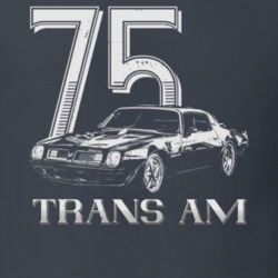 1975 Firebird Trans Am Three Quarter View Vintage Style Dark Color T S