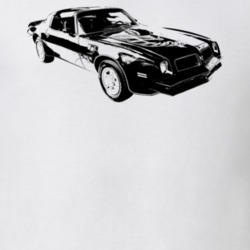 1976 Firebird Trans Am Three Quarter View Light Color T Shirt