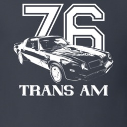 1976 Firebird Trans Am Three Quarter View With Year And Model Dark Col