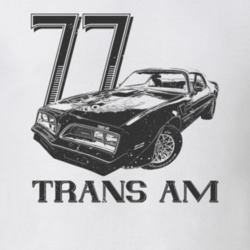 1977 Firebird Trans Am Three Quarter View Vintage Style Light Color T 