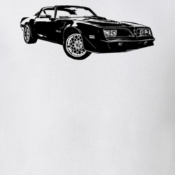 1978 Firebird Trans Am Three Quarter View Light Color T Shirt