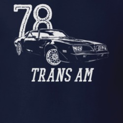 1978 Firebird Trans Am Three Quarter View Vintage Style Dark Color T S