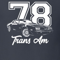 1978 Firebird Trans Am Tq View With Year And Model Dark Color T Shirt