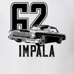 1962 Impala Side View Vintage Style Light Color T Shirt