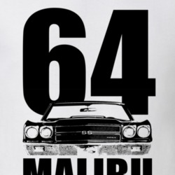 1964 Malibu Grill View With Year And Model Name White T Shirt