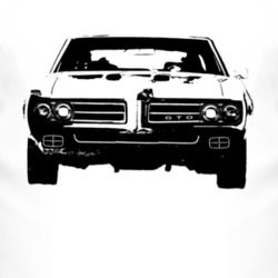 1969 Pontiac GTO Grill View Light Colored T Shirt