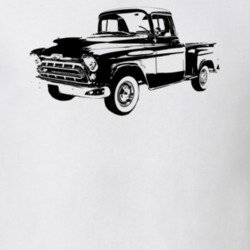 1957 3100 Task Force Truck Angle View Light Color T Shirt
