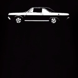1967 Dodge Dart Side View Faded Look Dark T Shirt
