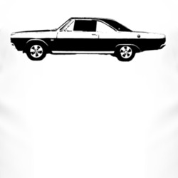 1967 Dodge Dart Side View Light Colored T Shirt