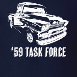 1959 9310 Side Angle With Model Year Dark Color T Shirt