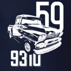1959 9310 Side Angle With Year And Model Dark Color T Shirt