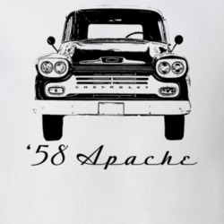 1958 Apache 32 Stepside Truck Grill View With Model Year Light Color T