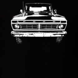 1977 F150 Grill View Dark Color T Shirt