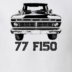1977 F150 Grill View With Model Year Light Color T Shirt