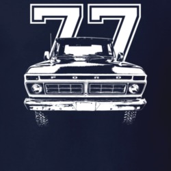 1977 F150 Grill View With Year Dark Color T Shirt