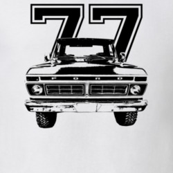 1977 F150 Grill View With Year Light Color T Shirt