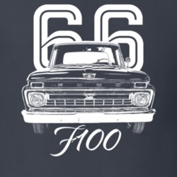 1966 F100 Grill View With Year And Model Dark Color T Shirt