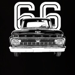 1966 F100 Grill View With Year Dark Color T Shirt