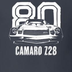 1980 Camaro Z28 Grill View With Year And Model Dark Color T Shirt