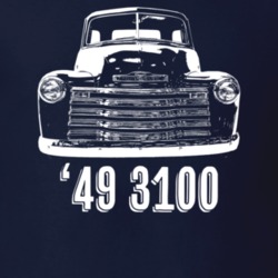 1949 3100 Grill View With Model Year Dark Color T Shirt