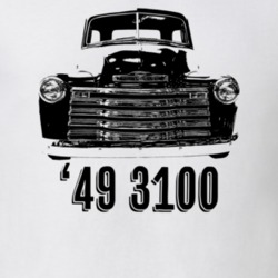 1949 3100 Grill View With Model Year Light Color T Shirt