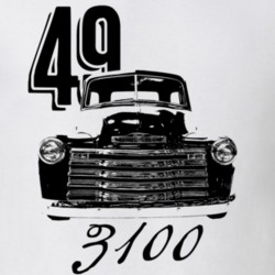 1949 3100 Grill View With Year And Model Light Color T Shirt