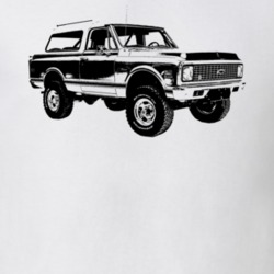 1972 Blazer Cheyenne Side View Light Color T Shirt