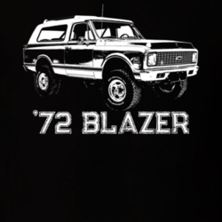 1972 Blazer Cheyenne Side View With Model Year Dark Color T Shirt
